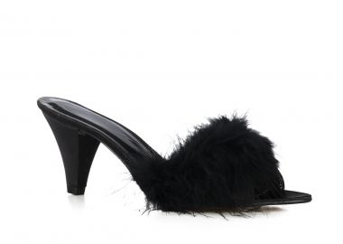 Παντόφλες Σατέν | Υφαντίδης | 101239 | Μαύρο - Υφαντίδης - 